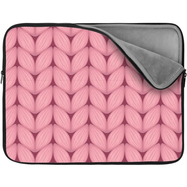 Sablio Obal na notebook Ružové pletenie z vlny 65430311