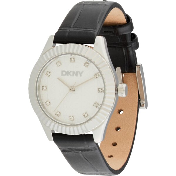 DKNY Analógové hodinky Chambers Glitz čierna / strieborná 66480647