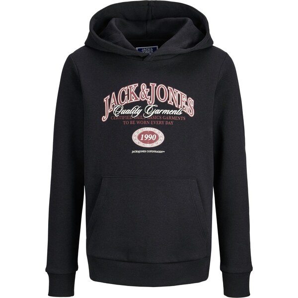 Jack & Jones Junior Mikina JJARI vínovo červená / čierna / biela 66480710