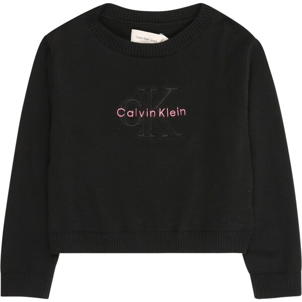 Calvin Klein Jeans Sveter pastelovo ružová / čierna 66480811