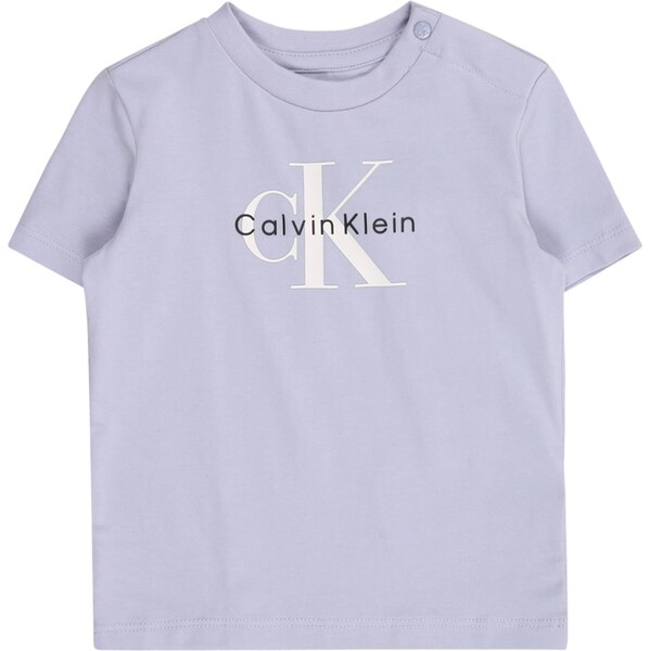Calvin Klein Jeans Tričko modrosivá / čierna / biela 66480815