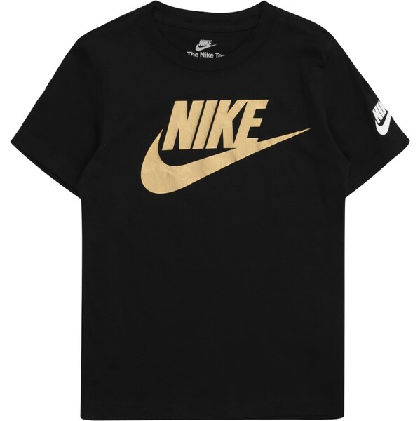 Nike Sportswear Tričko FUTURA EVERGREEN zlatá / čierna / biela 66480817