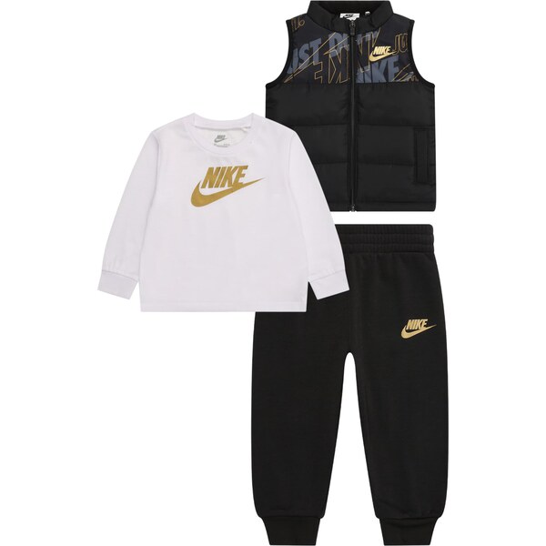 Nike Sportswear Set zlatá / čierna / biela 66480832