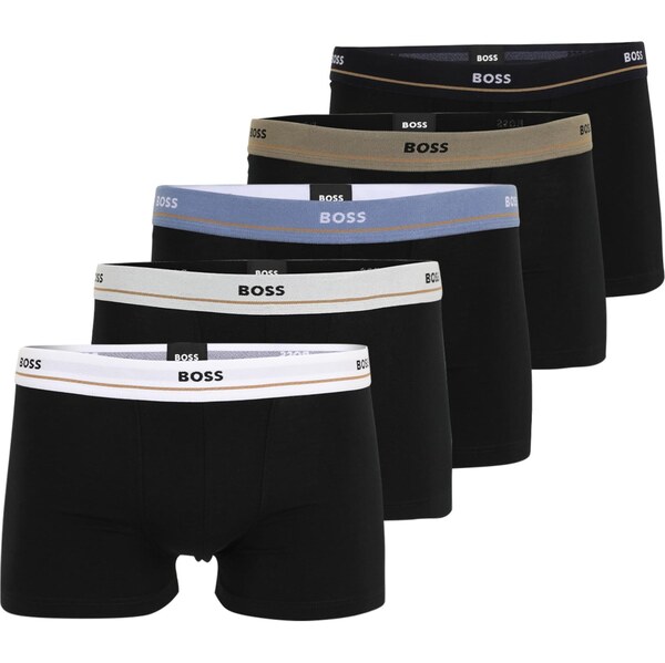 BOSS Boxerky modrá denim / svetlohnedá / čierna / biela / šedobiela 66480965