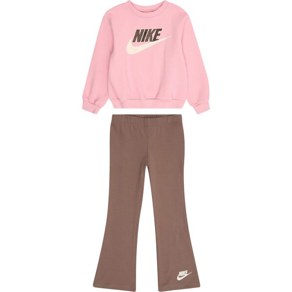 Nike Sportswear Set hnedá / ružová / čierna / biela ako vlna 66480988