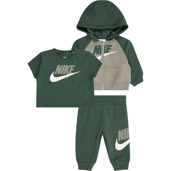 Nike Sportswear Set kaki / tmavozelená / biela 66481019