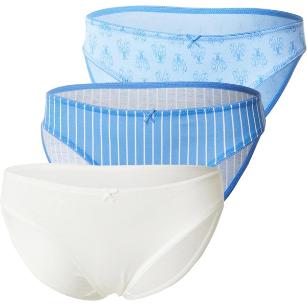 ETAM Nohavičky Jackie pastelovo modrá / svetlomodrá / biela 66481043