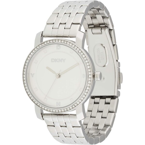 DKNY Analógové hodinky strieborná / priehľadná / biela 66481049