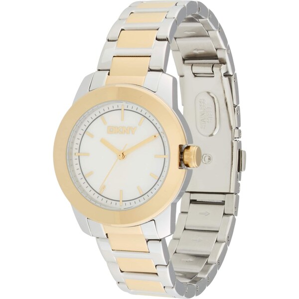 DKNY Analógové hodinky Park Ave Midi zlatá / strieborná 66481051