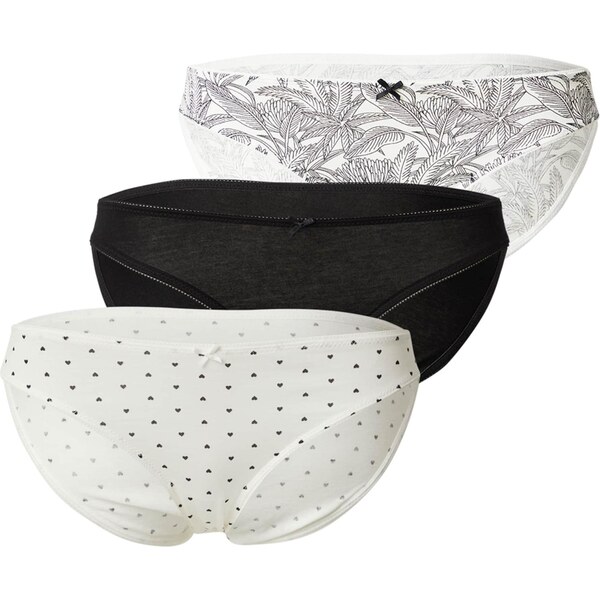 ETAM Nohavičky Jackie čierna / biela 66481092