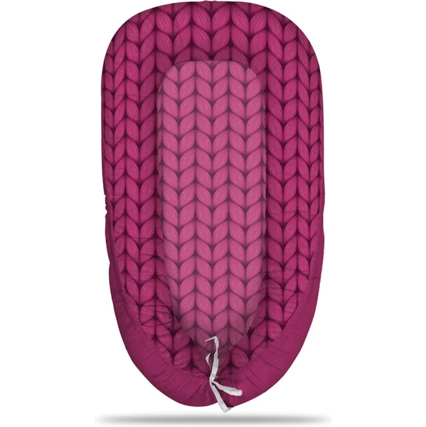 Sablio Hniezdočko pre bábätko Pletenie vo fuchsiovej farbe 65114010