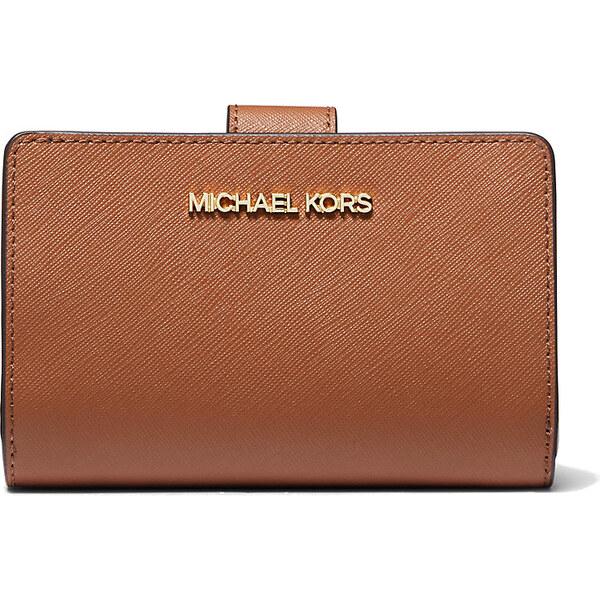 Michael Kors Peněženka Medium Crossgrain Leather Wallet Luggage 66600126