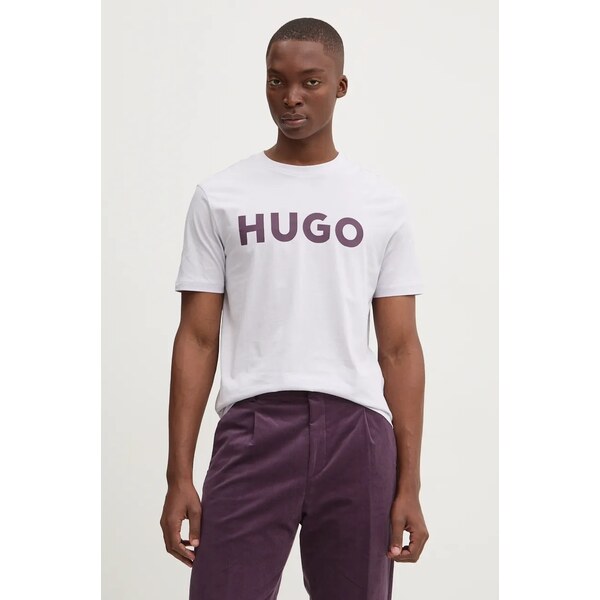 Bavlnené tričko HUGO Dulivio 61664353