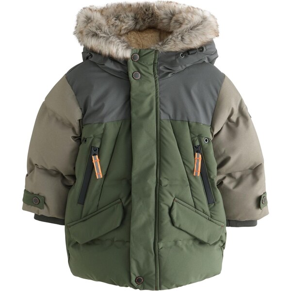 Next Kabát tmavošedá / tmavosivá / zelená 66495584