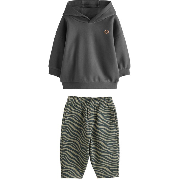 Next Joggingová súprava antracitová / zelená 66495766