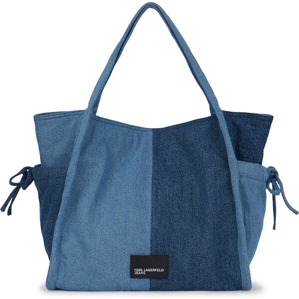 KARL LAGERFELD JEANS Shopper enciánová / modrá denim / čierna 66495887