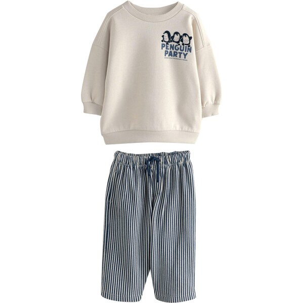 Next Joggingová súprava nebielená / námornícka modrá 66495948