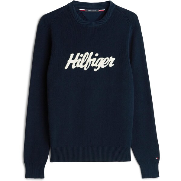 TOMMY HILFIGER Sveter námornícka modrá / biela 66496032