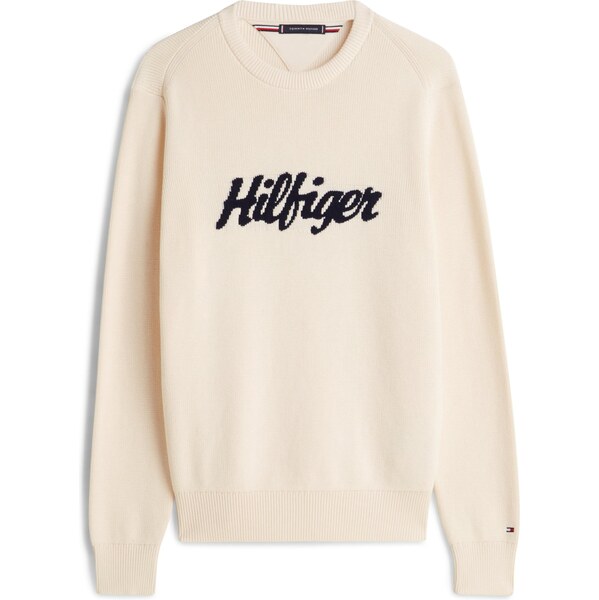 TOMMY HILFIGER Sveter slonová kosť / čierna 66496041