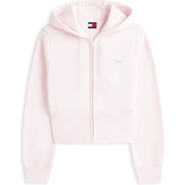 Tommy Jeans Tepláková bunda pastelovo ružová 66496043