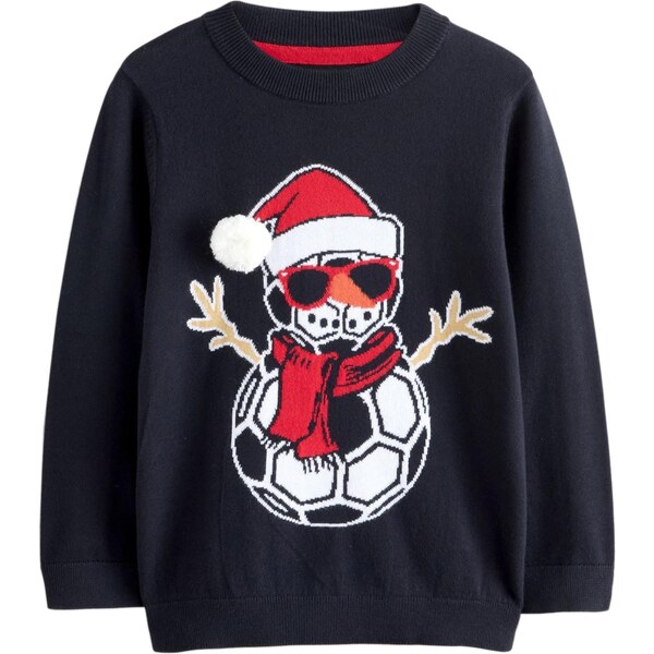 Next Sveter námornícka modrá / čerešňová / čierna / biela 66496067