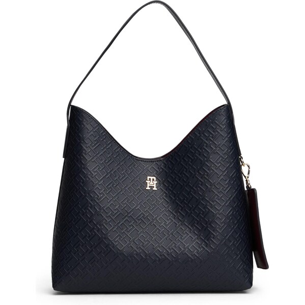 TOMMY HILFIGER Kabelka na rameno tmavomodrá / zlatá 66496104
