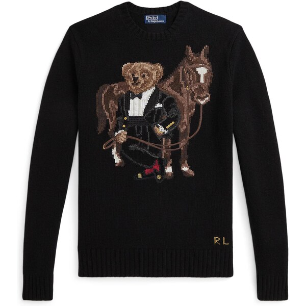 Polo Ralph Lauren Sveter svetlobéžová / mokka / čierna / biela 66496303