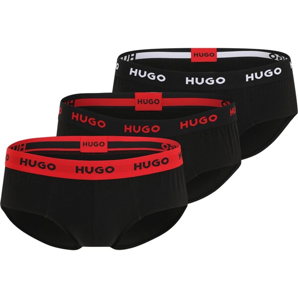 HUGO Nohavičky červená / čierna / biela 66496344