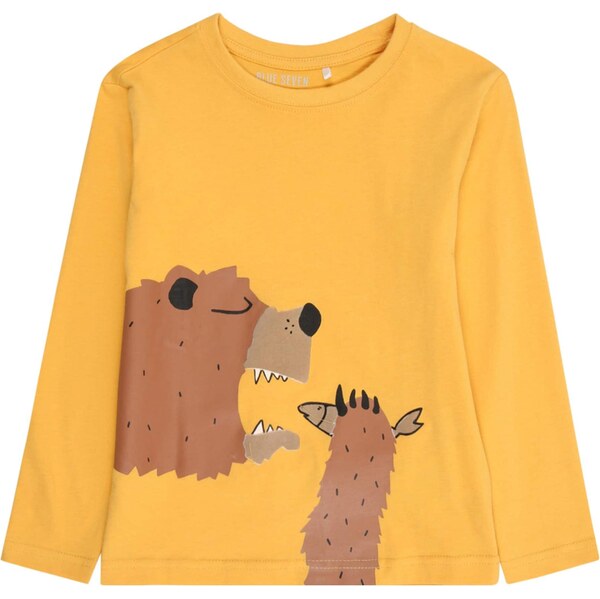 BLUE SEVEN Tričko tmavobéžová / hnedá / tmavožltá / čierna 66496373