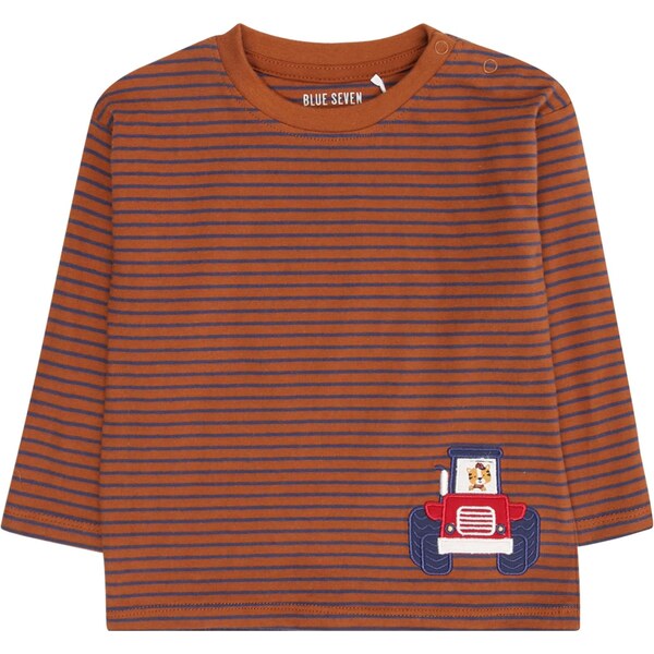 BLUE SEVEN Tričko námornícka modrá / gaštanová / červená / biela 66496371