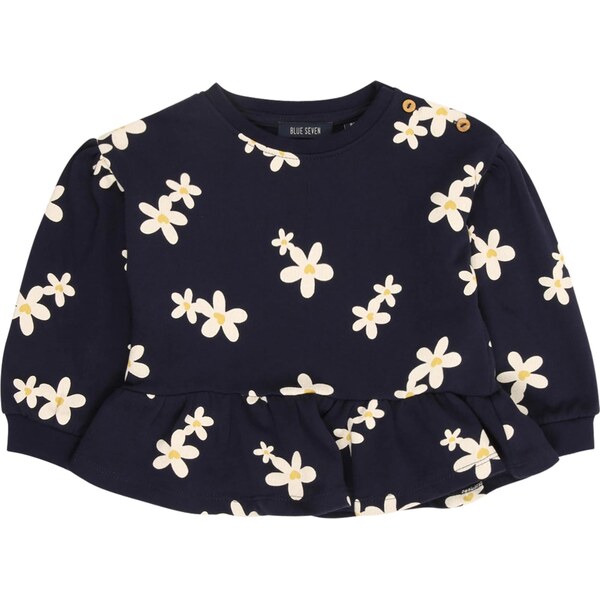 BLUE SEVEN Mikina nebielená / námornícka modrá / žltá 66496372