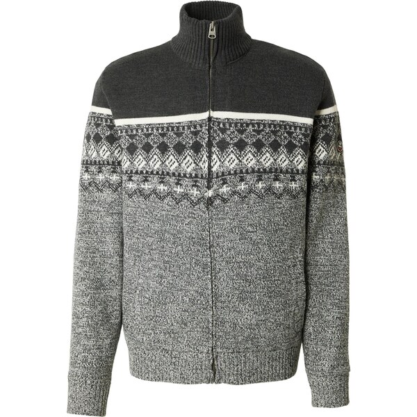 Jacks Kardigán tmavosivá / sivá melírovaná / biela 66496536