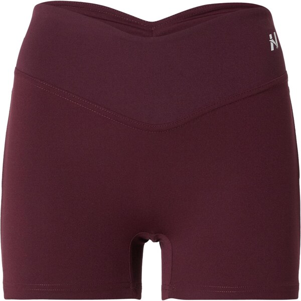 NEBBIA Športové nohavice vínovo červená / biela 66496568