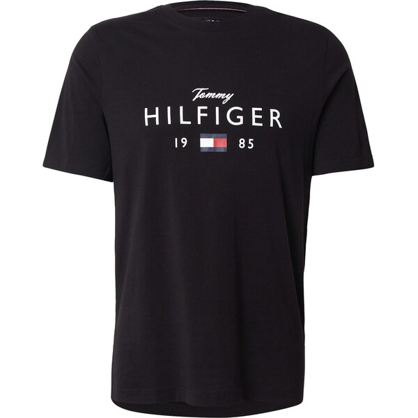 TOMMY HILFIGER Tričko BRAND LOVE červená / čierna / biela 66496564