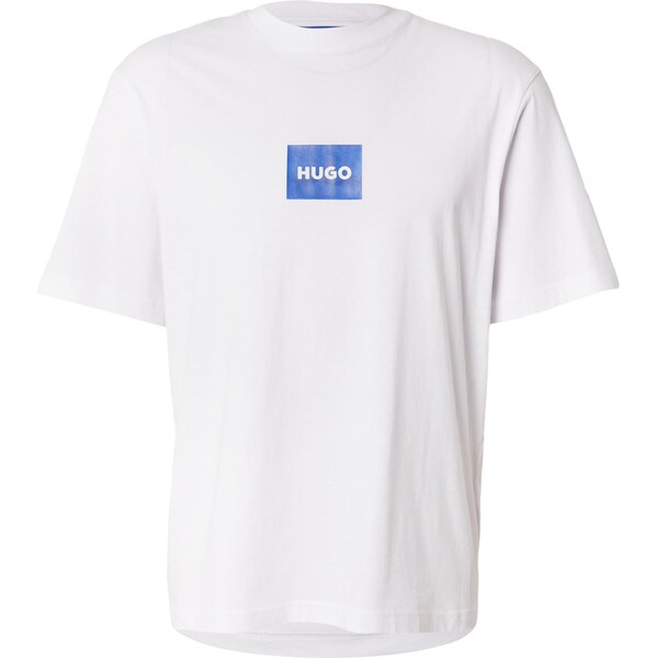 HUGO Tričko Nayonix kráľovská modrá / biela 66496579