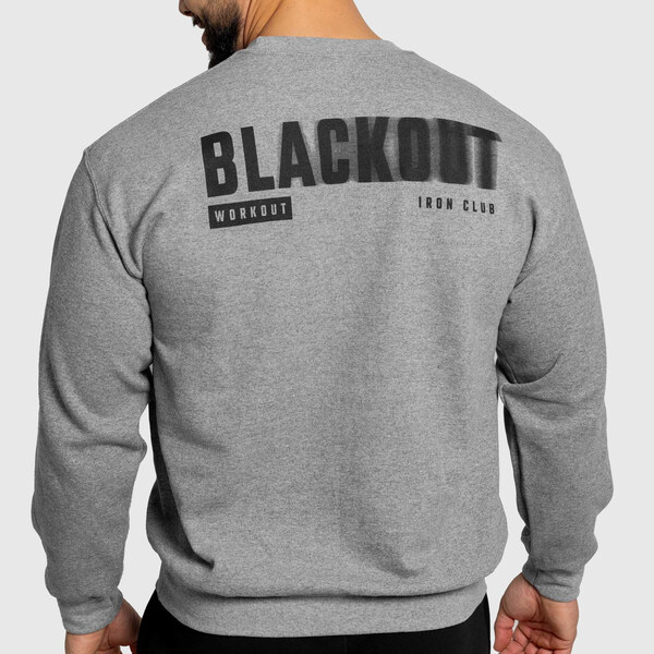 Pánska mikina Iron Aesthetics Blackout, sivá 66501590