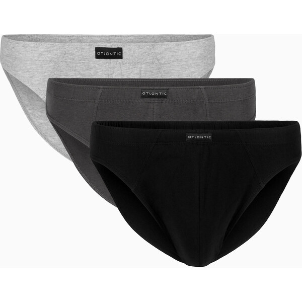 Atlantic 3 pack pánskych slipov | farebná 3BMP-322 66502326