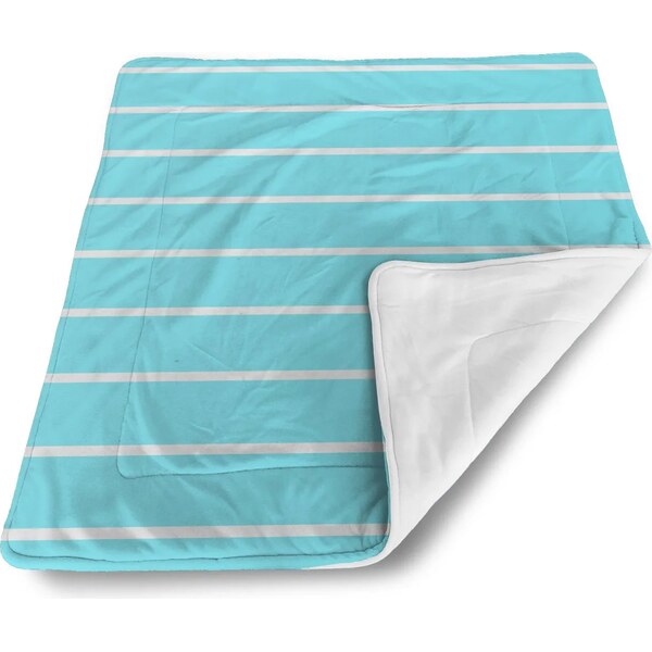 Sablio Deka pre bábätko Biele pruhy na modrej 60375081