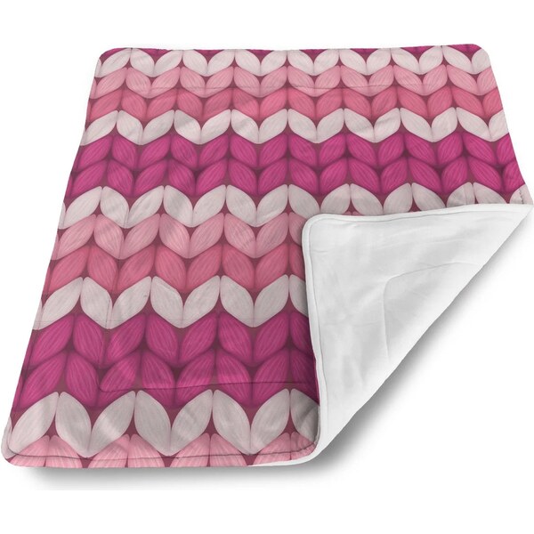 Sablio Deka pre bábätko Striedajúce ružové pletenie 60375171