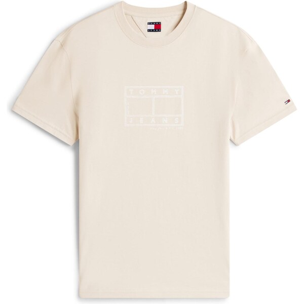 Tommy Jeans Tričko krémová / námornícka modrá / červená / biela 66507628