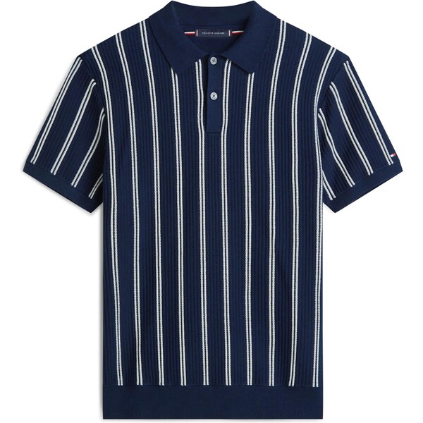 TOMMY HILFIGER Sveter námornícka modrá / biela 66507648