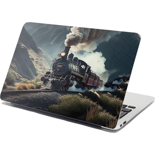 Sablio Samolepka na notebook Parná lokomotíva v horách 65112470