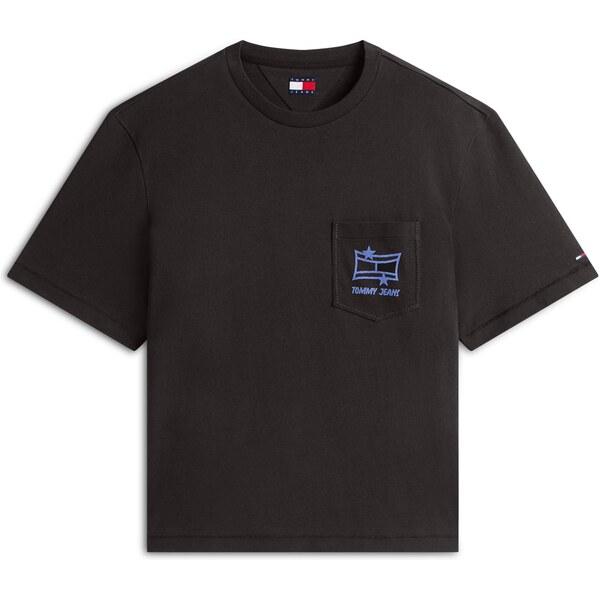 Tommy Jeans Tričko azúrová / čierna 66507692