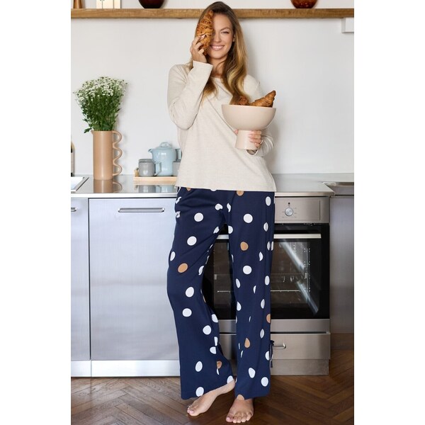 mefemi dámske dlhé pyžamo Oceane - viskóza 66507300