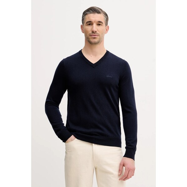 Sveter s prímesou hodvábu Guess DAREN 66509208