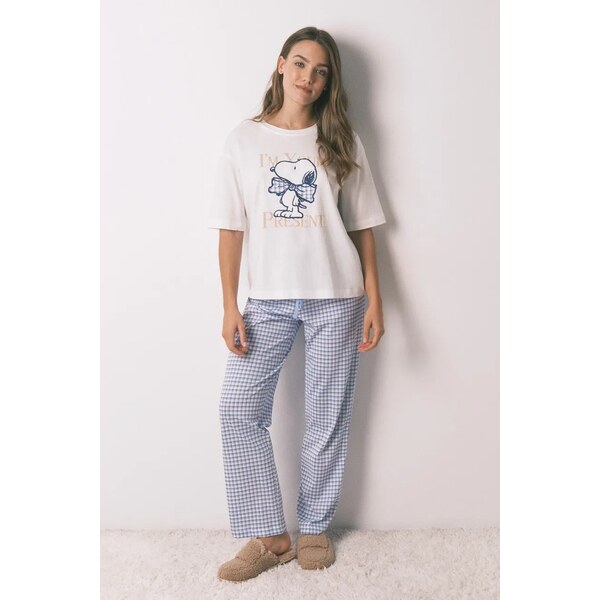Bavlnená pyžamová súprava womensecret SNOOPY 66509312
