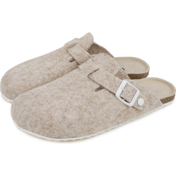 Vlnka Dámske barefoot vlnené papuče Michaela béžová veľkosti obuvi - 66530220