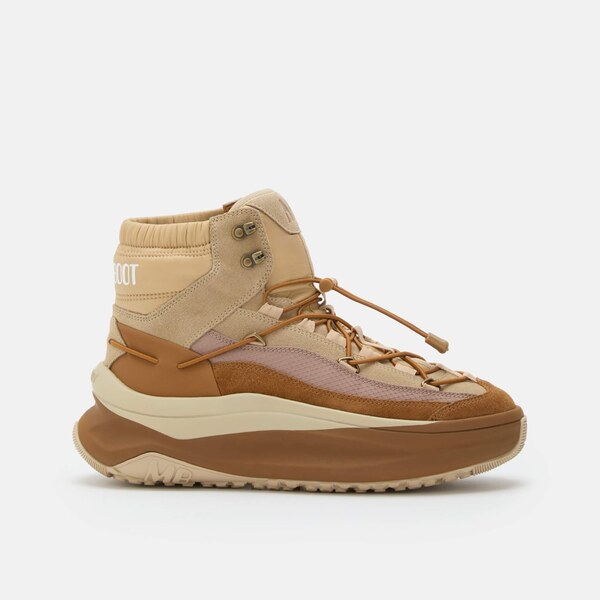 Pánske hnedé snehule Moon Boot Moon247 Xlace Mid 66532797