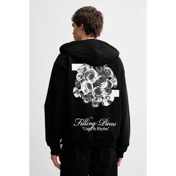 Bavlnená mikina Filling Pieces Zip Hoodie Bouquet 66301007