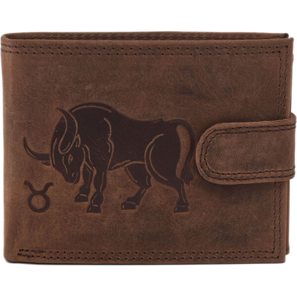 Pánska kožená peňaženka MERCUCIO svetlohnedá embos býk 2911927 66518203